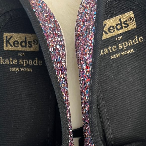 Kate Spade Keds GLITTER PINK MULTI - Womens USA 9.5 - WF61654 - Picture 5 of 9